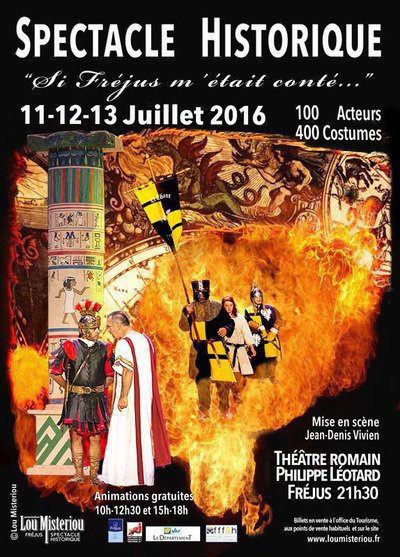 Affiche spectacle 2015 : Si Fréjus m'était conté